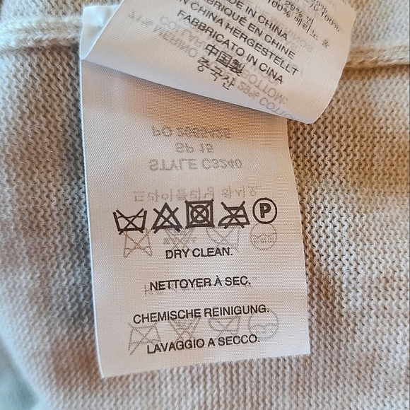 J. Crew wool blend light gray silver crewneck high low hem sweater M - Picture 12 of 14